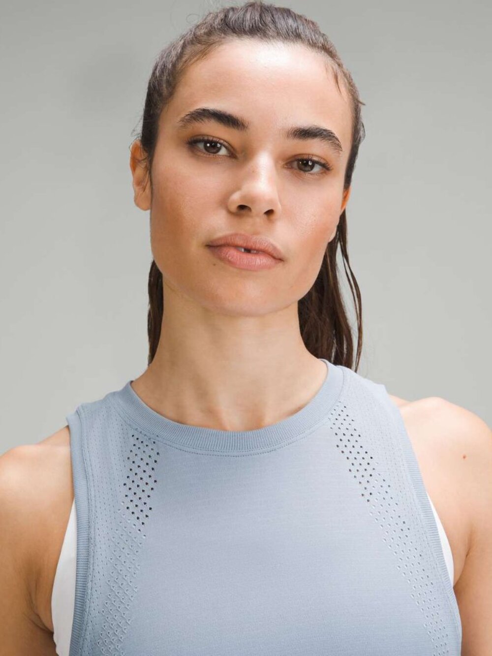 Lululemon Light Blue Train to Be Tank Top - Picture 2 of 5